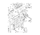 Whirlpool 4KWTW5790VW0 controls and rear panel parts diagram