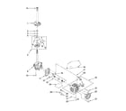 Whirlpool 4KWTW5790VW0 brake, clutch, gearcase, motor and pump parts diagram