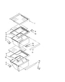 Refrigerator shelf parts