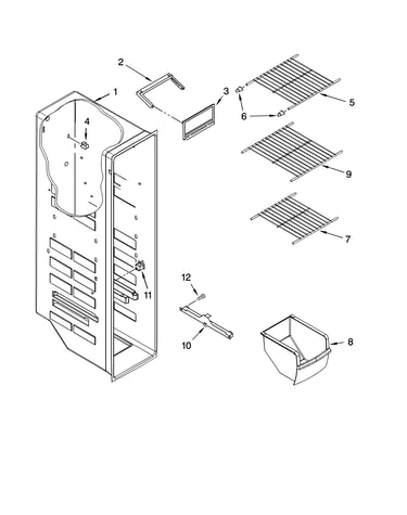 Freezer liner parts