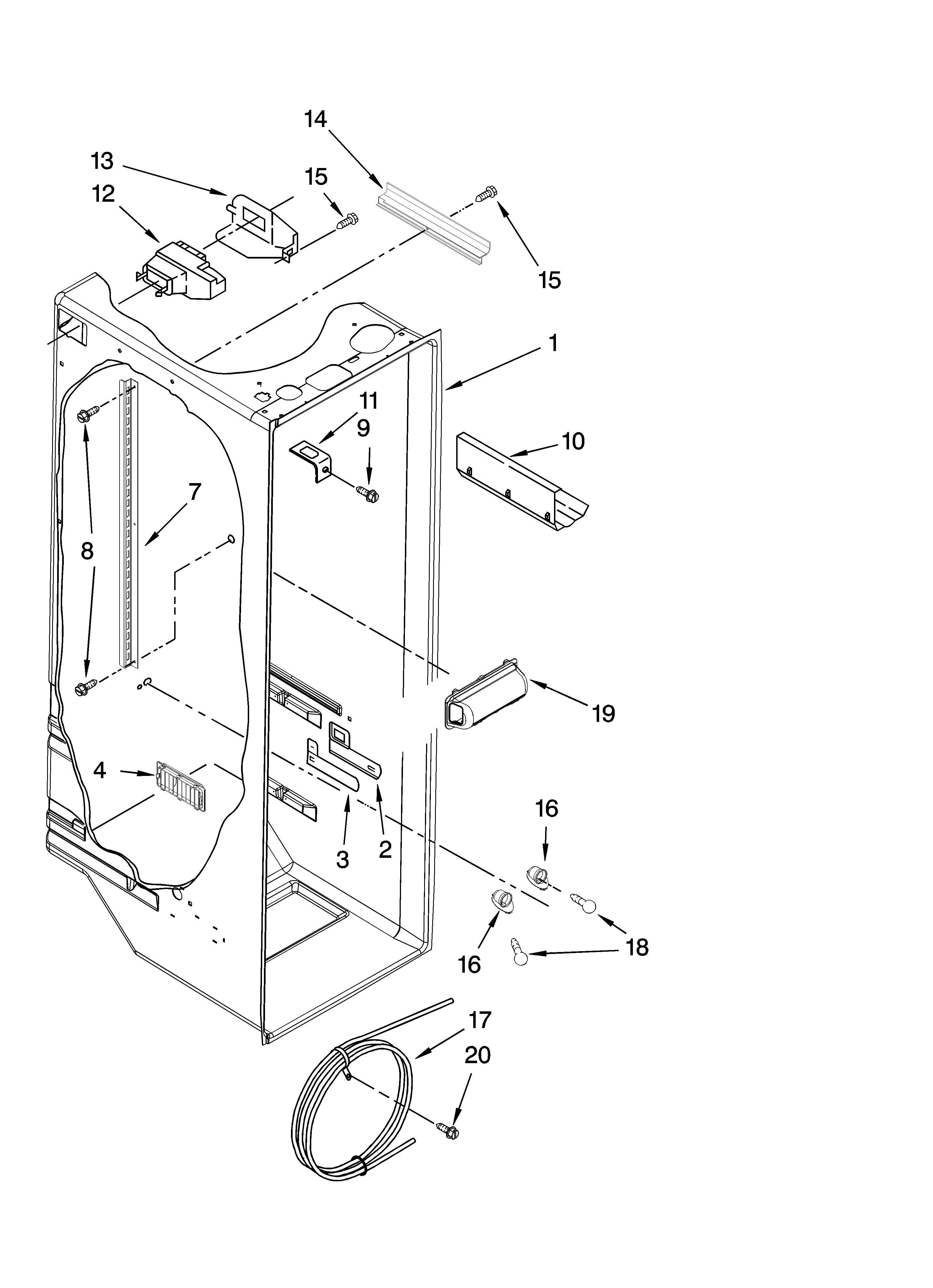 Refrigerator liner parts