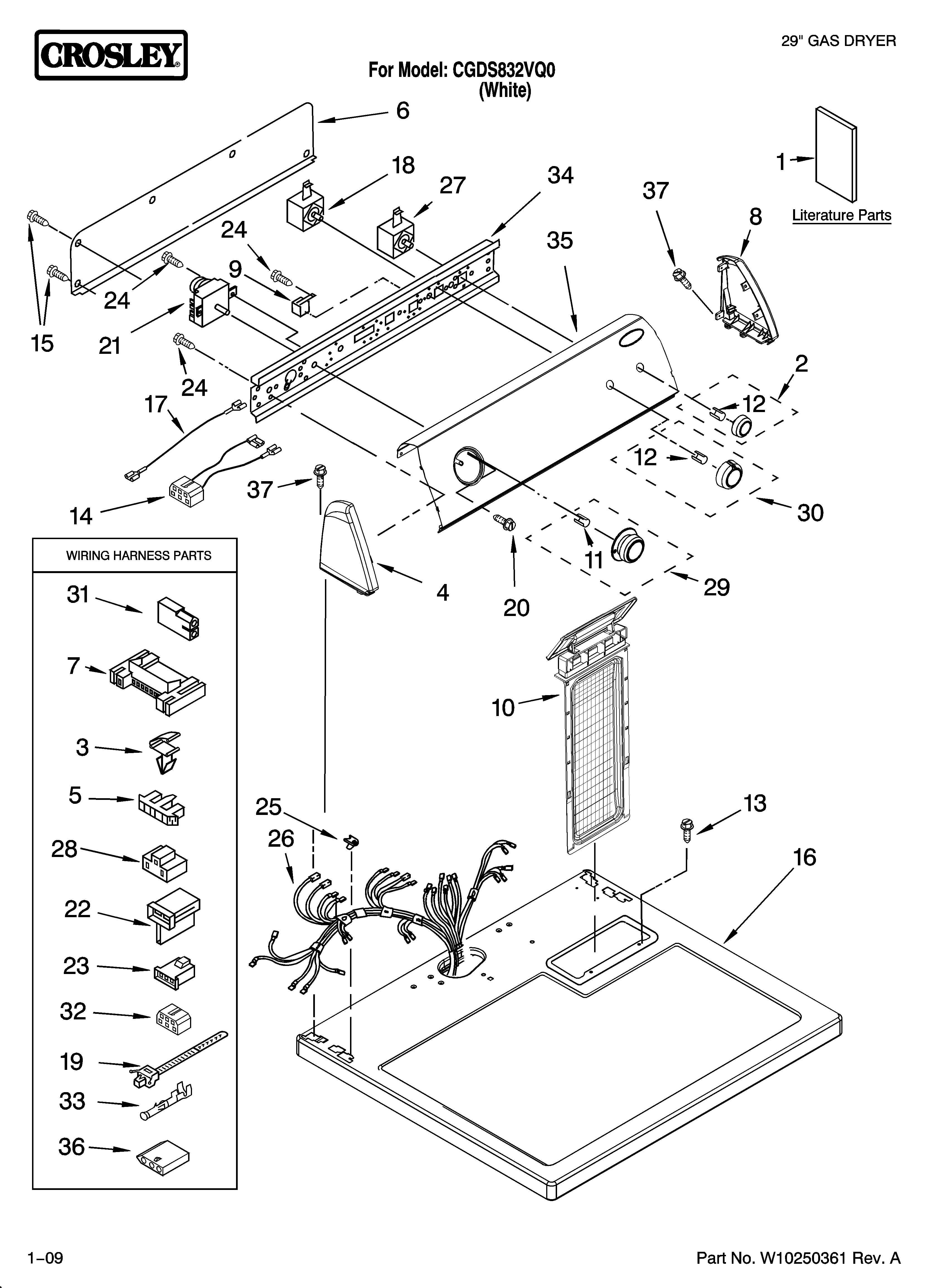 Top and console parts