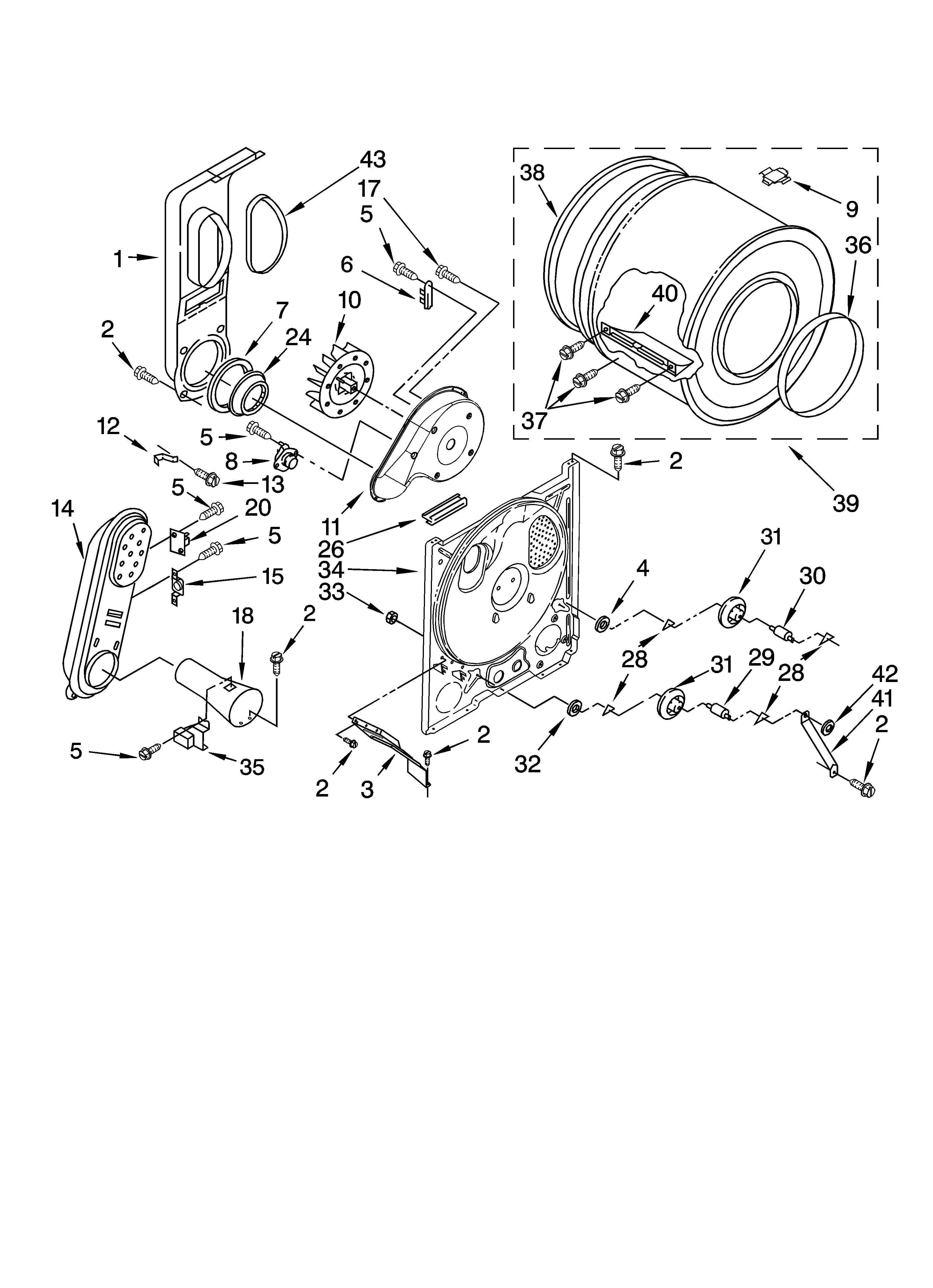 Bulkhead parts, optional parts (not included)