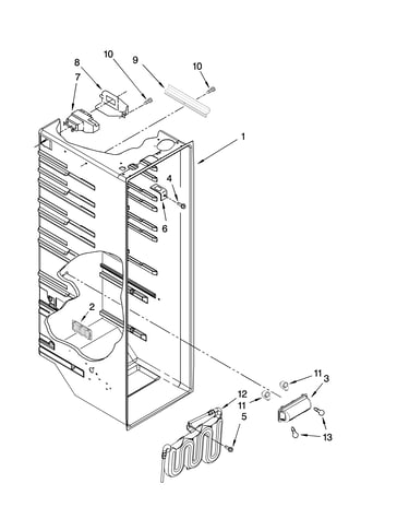 Refrigerator liner parts