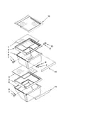 Refrigerator shelf parts