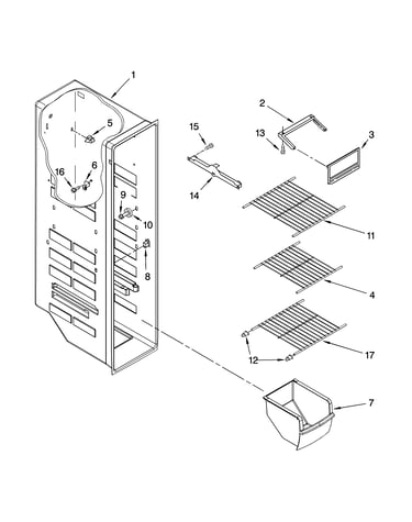 Freezer liner parts