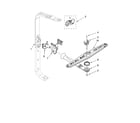 Whirlpool DU1301XTVQ1 upper wash and rinse parts diagram