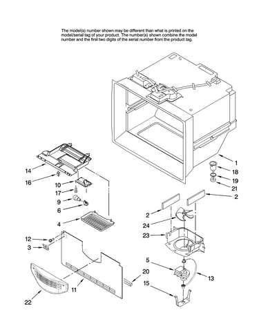 Freezer liner parts