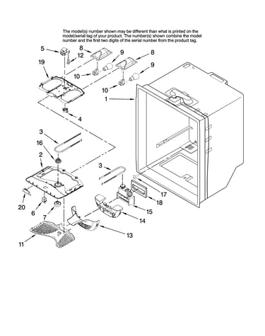 Refrigerator liner parts