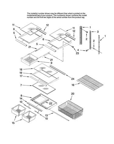 Shelf parts, optional parts