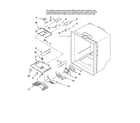 Whirlpool EB9FVBXVQ00 refrigerator liner parts diagram