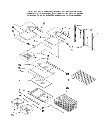 Shelf parts, optional parts