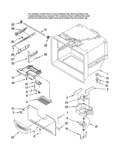 Freezer liner parts