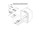 Whirlpool EB9FVHLVS00 refrigerator liner parts diagram