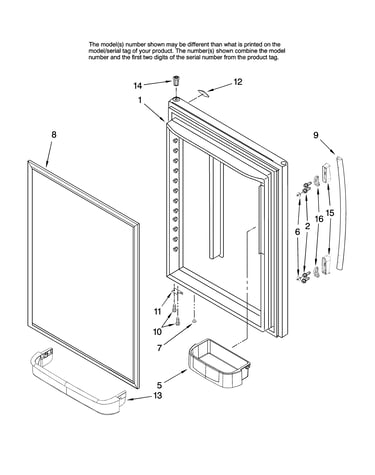 Refrigerator door parts