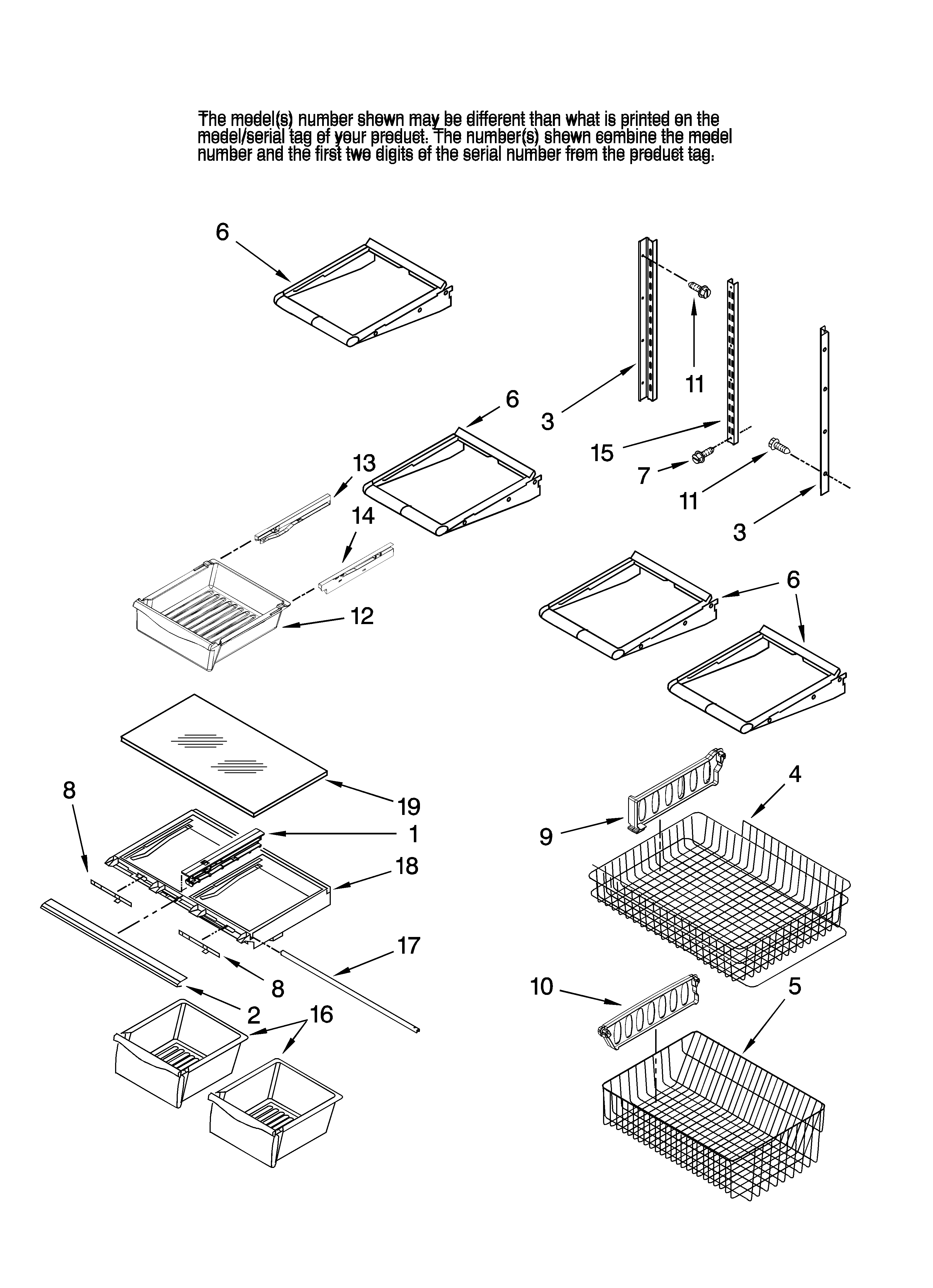 Shelf parts, optional parts