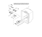 Whirlpool EB9FVHXVB00 refrigerator liner parts diagram