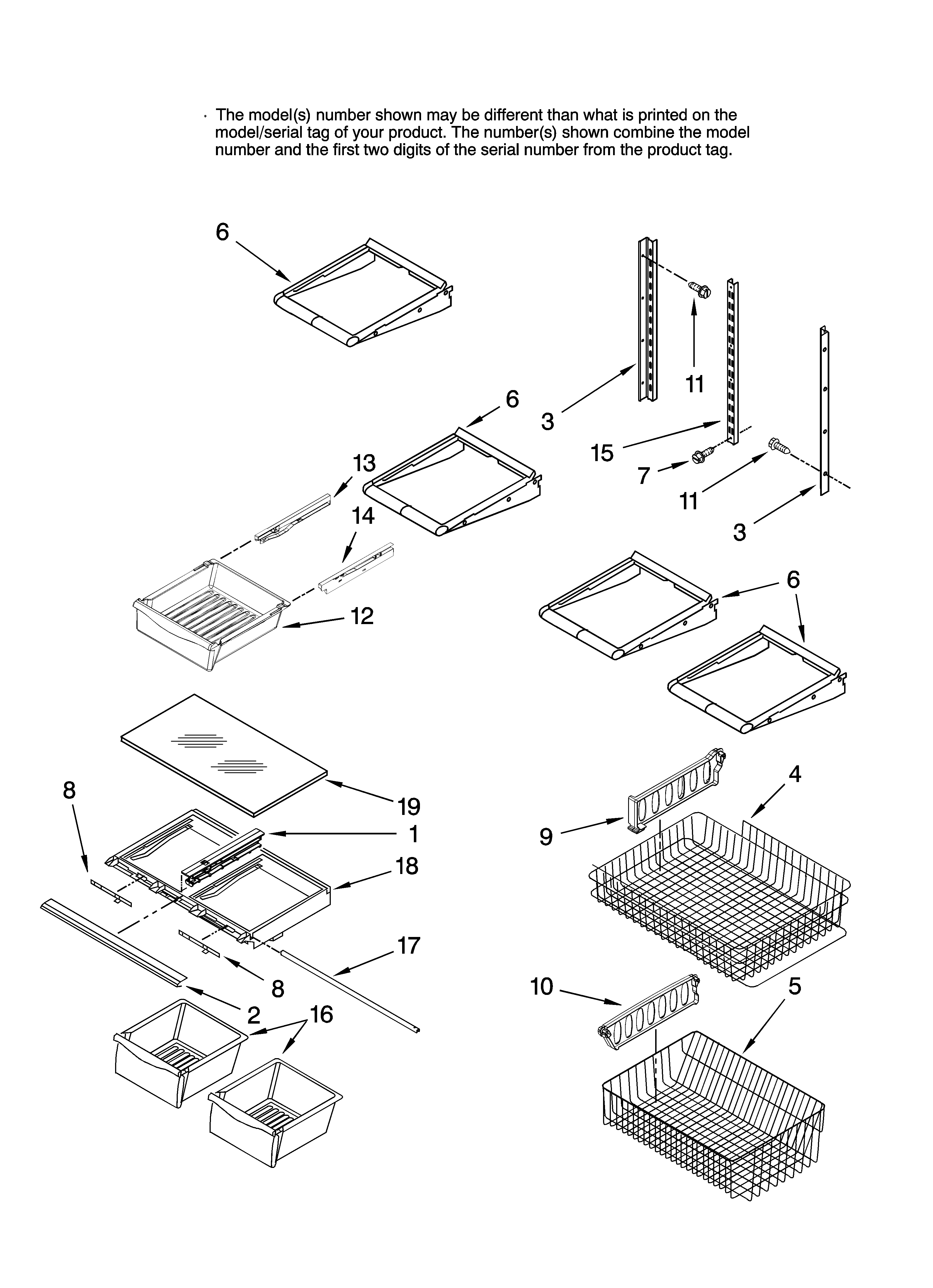 Shelf parts, optional parts