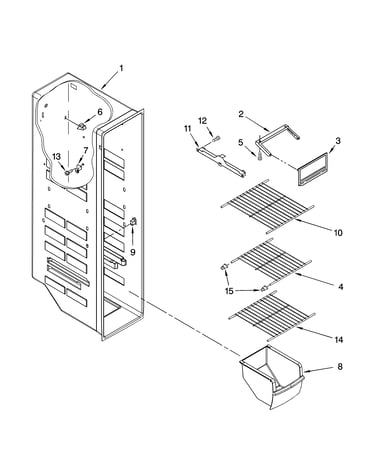 Freezer liner parts