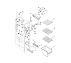 Whirlpool ED5FHAXVY01 freezer liner parts diagram