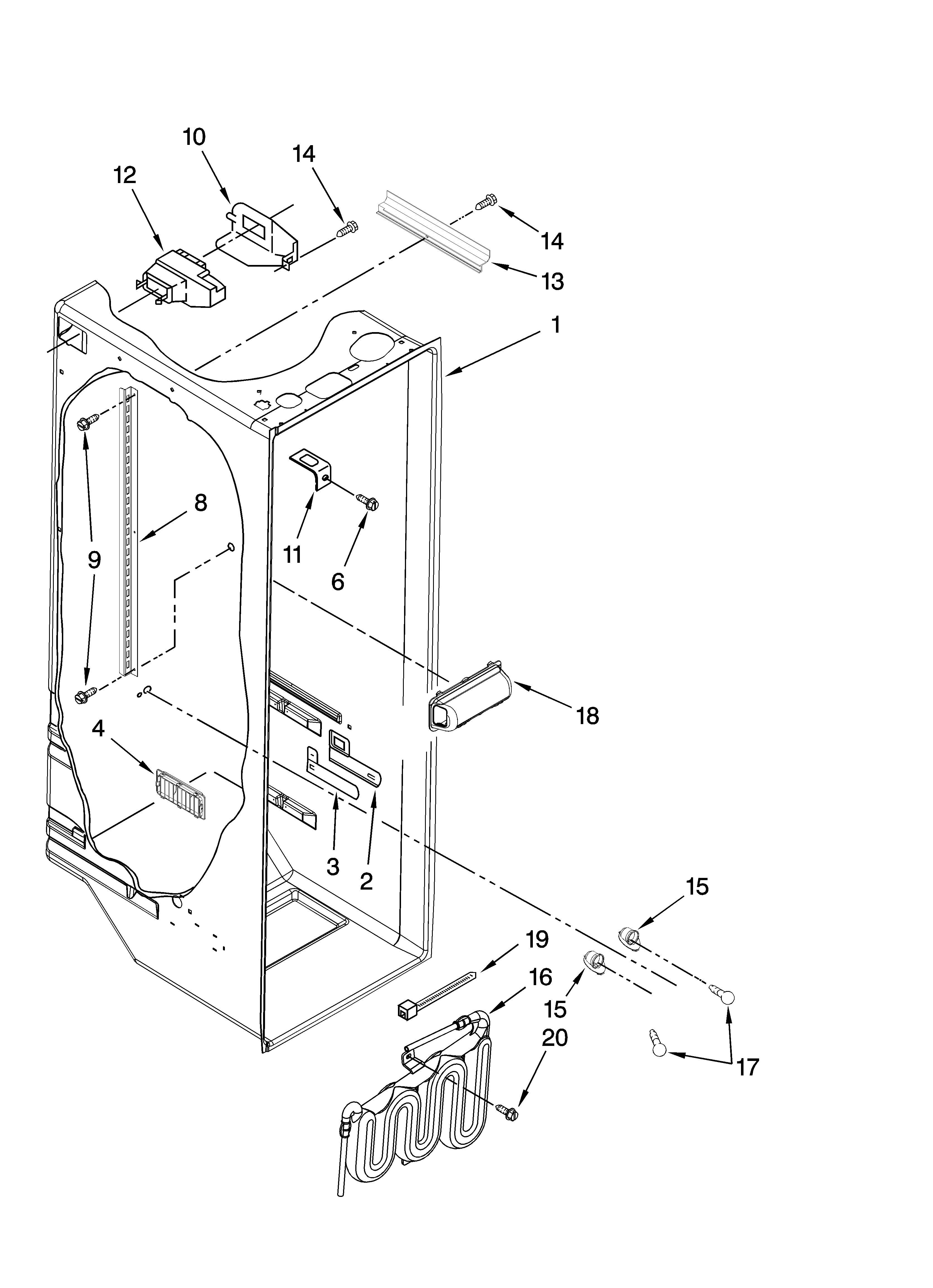 Refrigerator liner parts