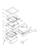 Refrigerator shelf parts