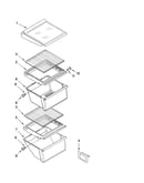 Refrigerator shelf parts