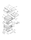 Refrigerator shelf parts