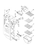 Freezer liner parts