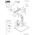 Estate EED4400WQ0 top and console parts diagram