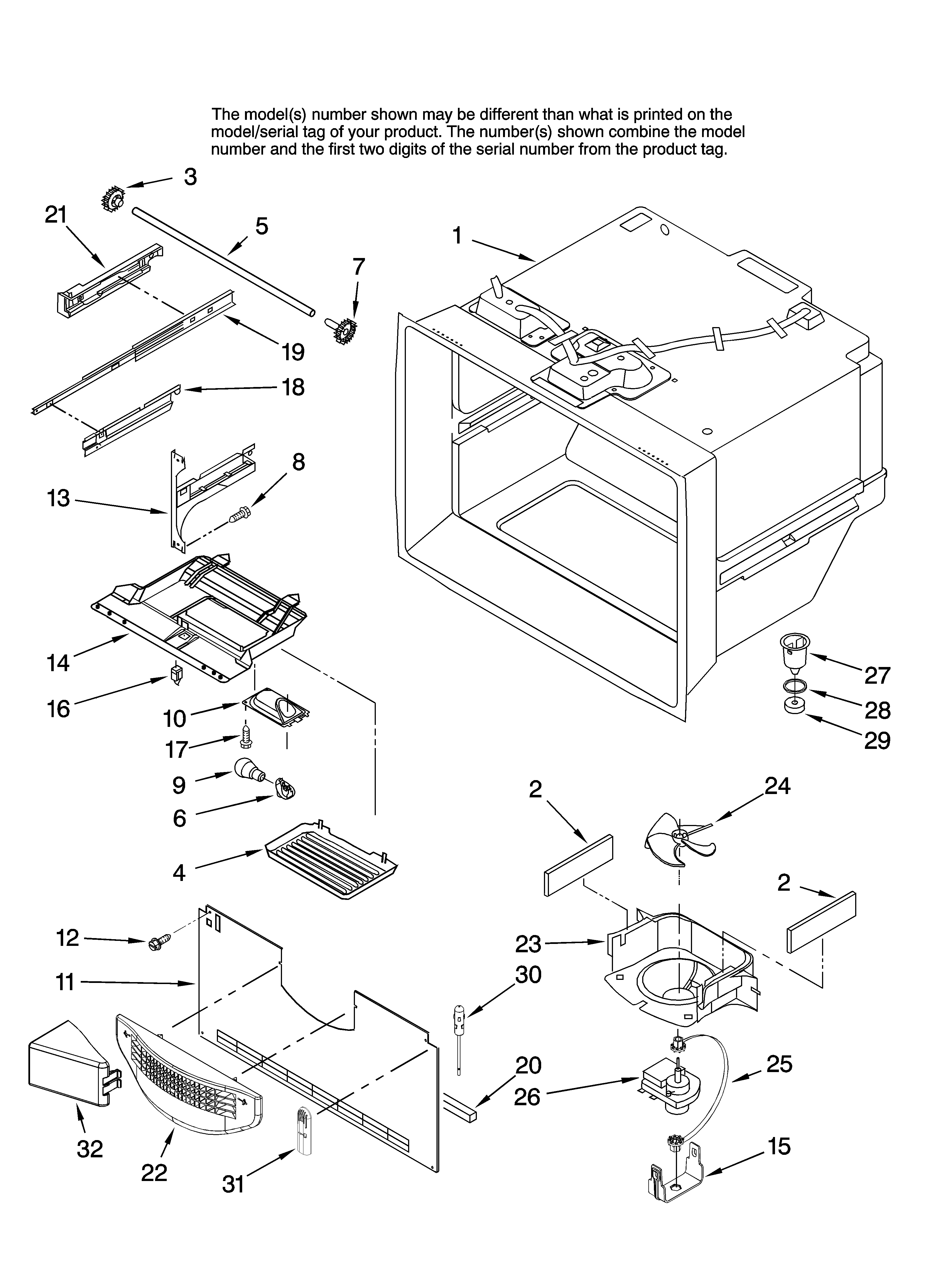 FREEZER LINER PARTS