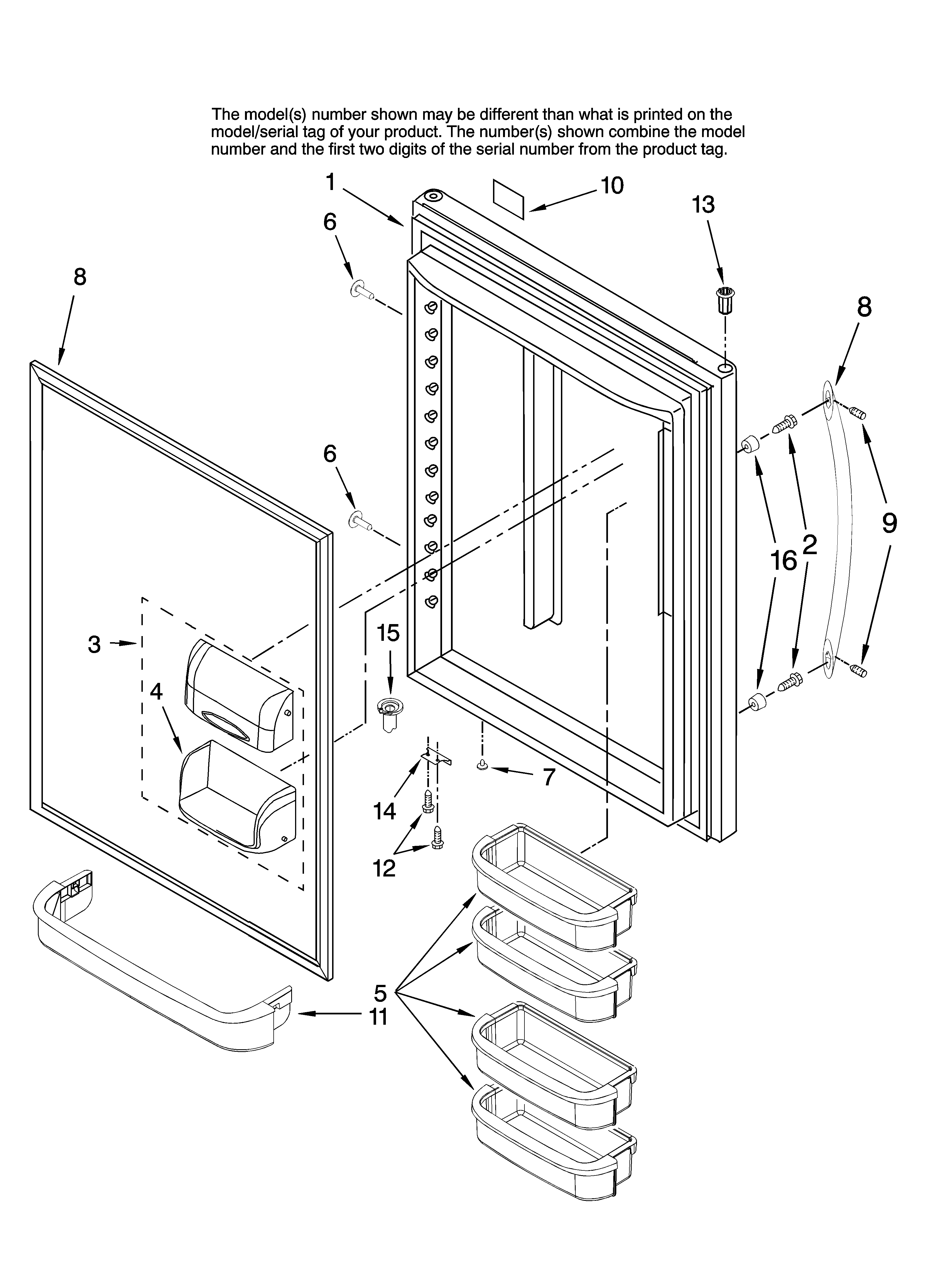 REFRIGERATOR DOOR PARTS