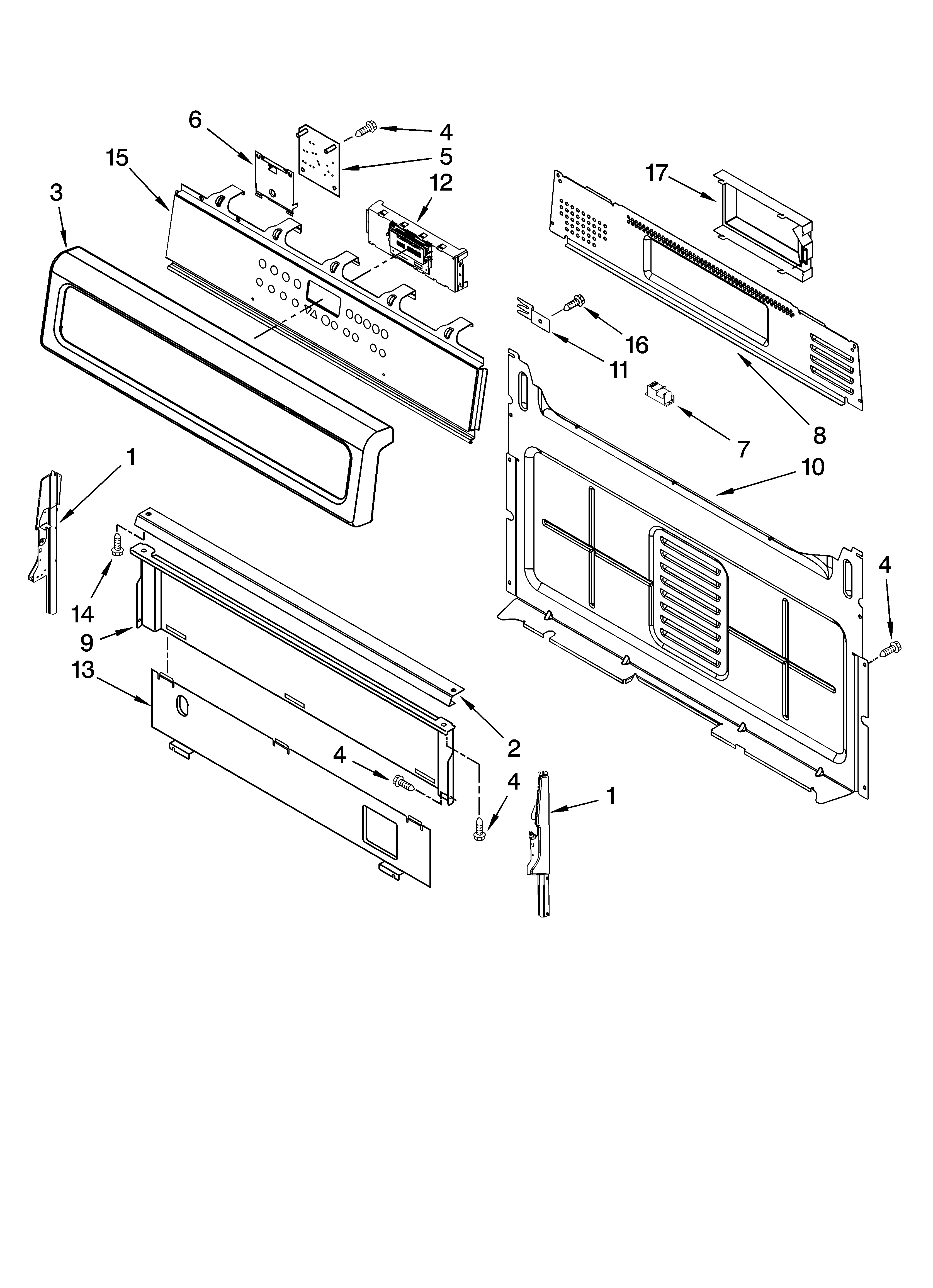 Control panel parts
