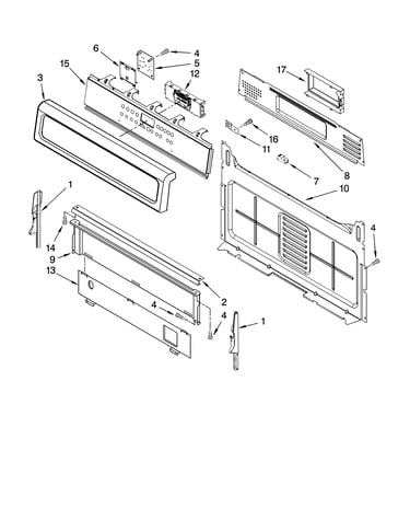 Control panel parts
