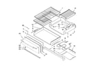 Whirlpool GFG471LVQ0 drawer & broiler parts diagram