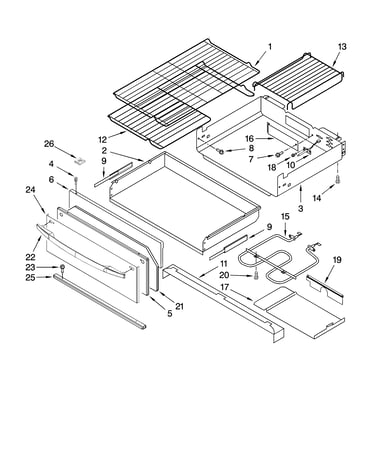 Drawer & broiler parts