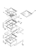 Refrigerator shelf parts