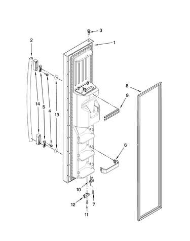 Freezer door parts