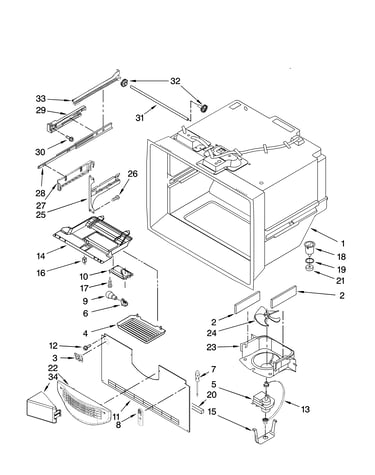 Freezer liner parts