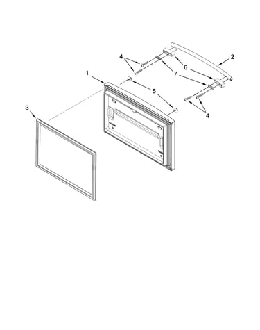 Freezer door parts