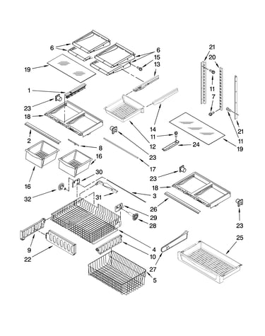 Shelf parts