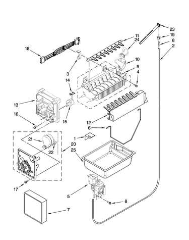 Icemaker parts, optional parts