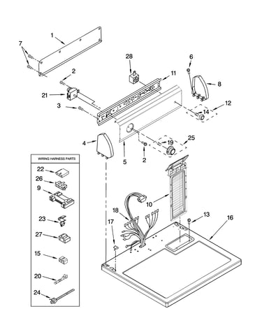 Top and console parts