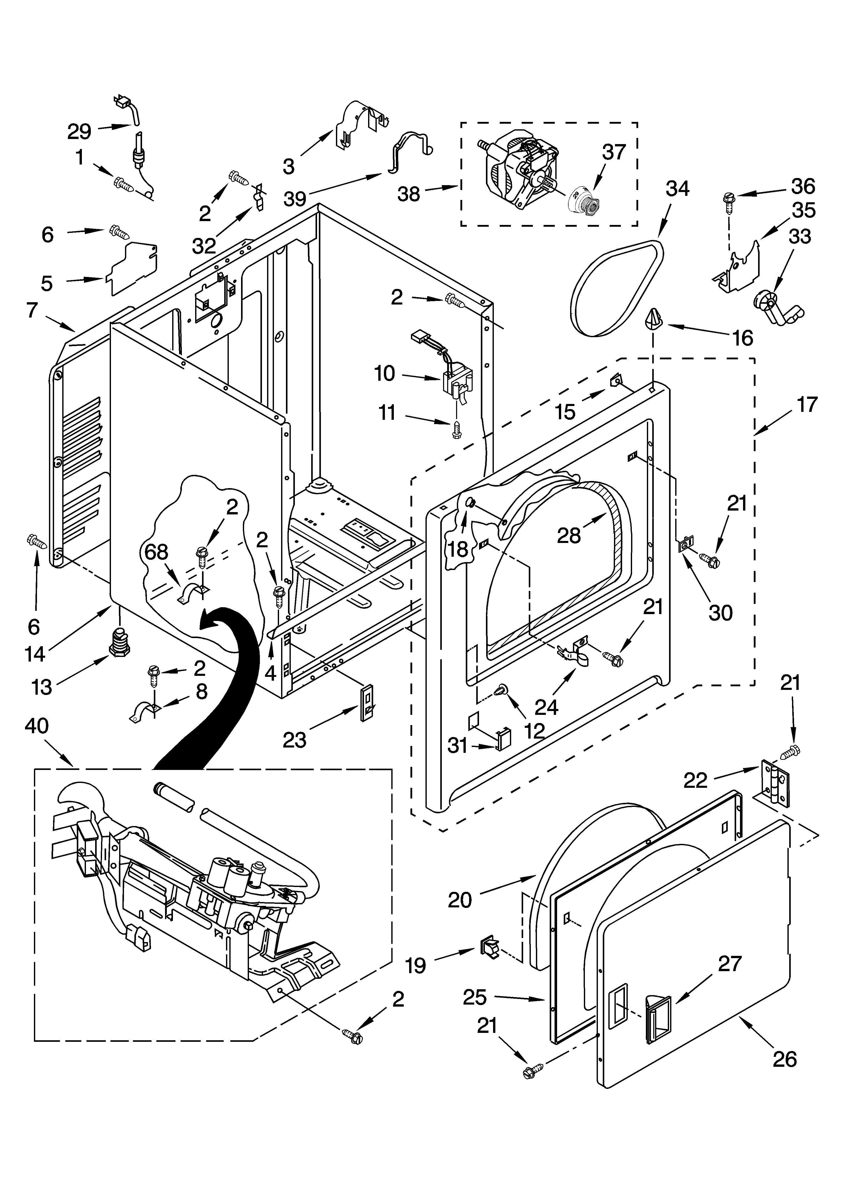 Cabinet parts