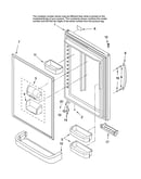 Refrigerator door parts