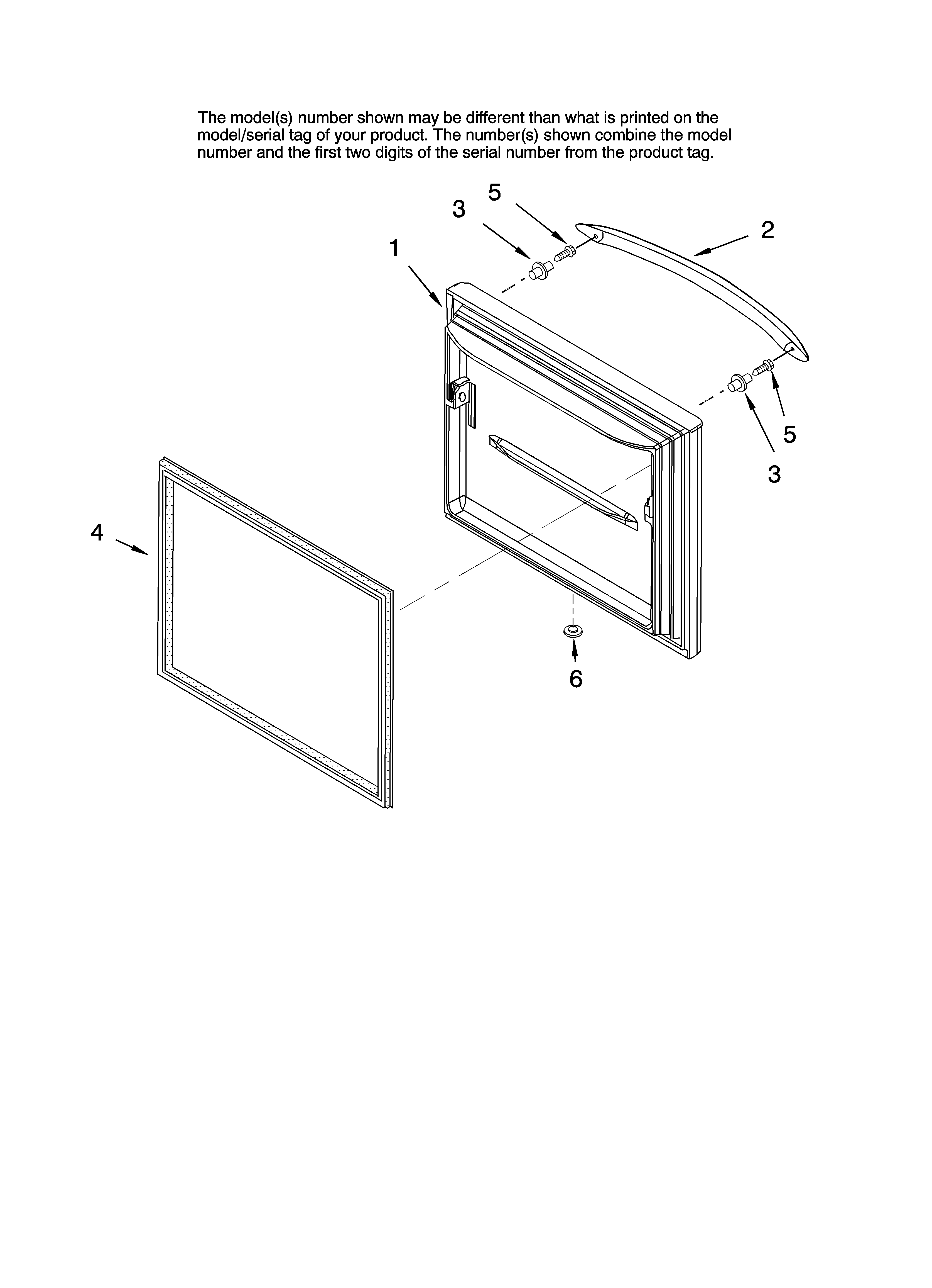 Freezer door parts