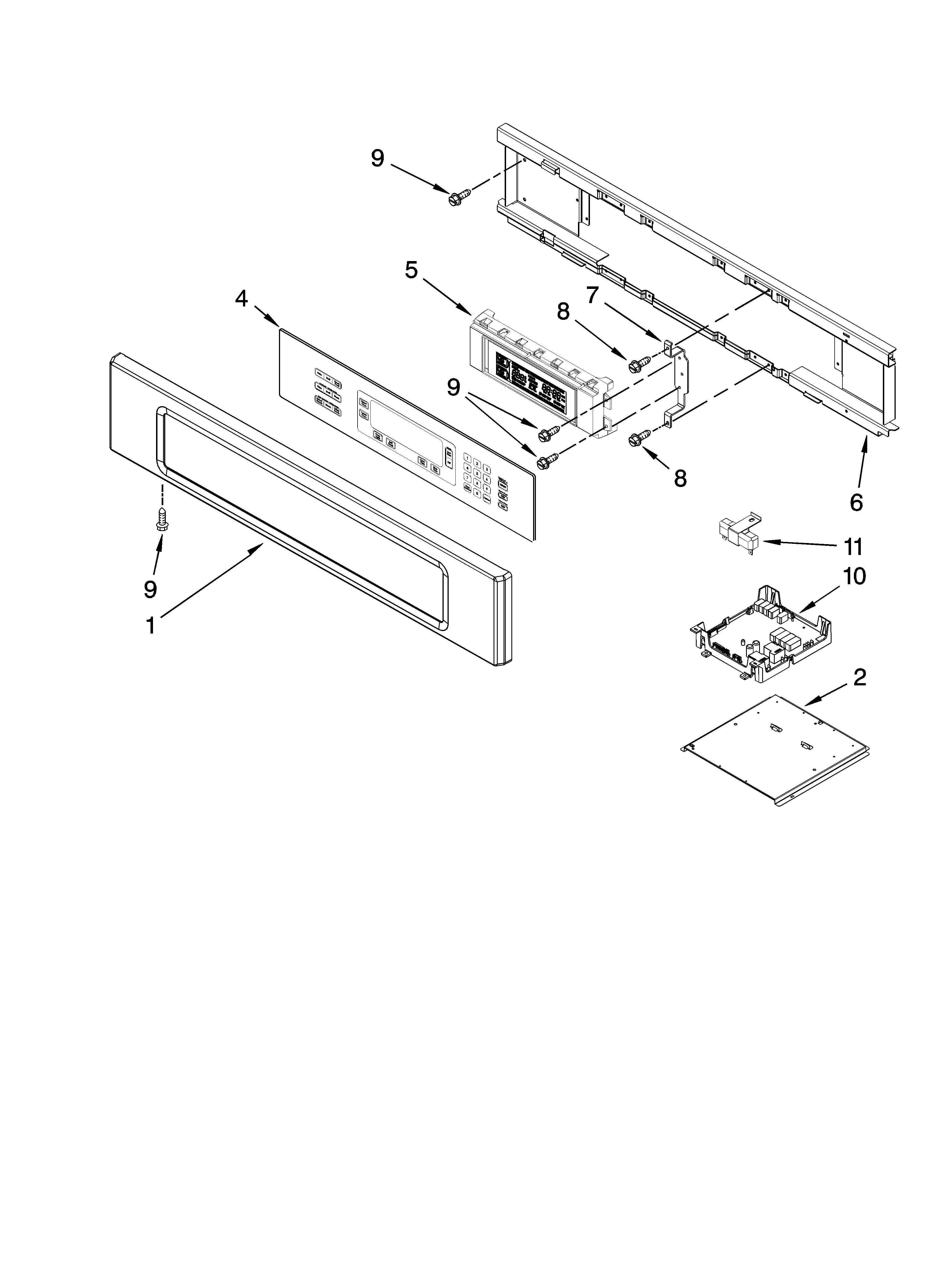 Control panel parts