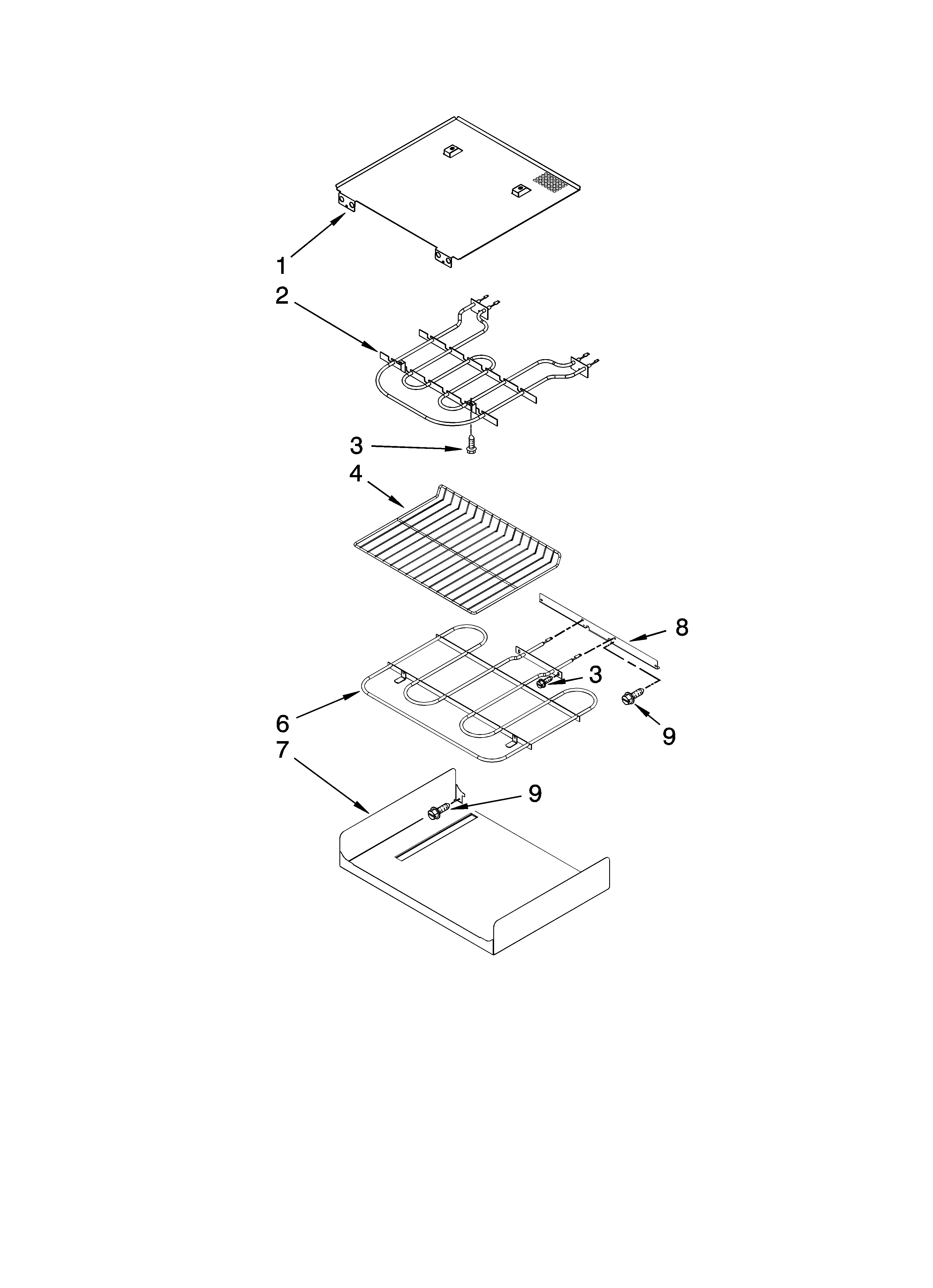 Internal oven parts