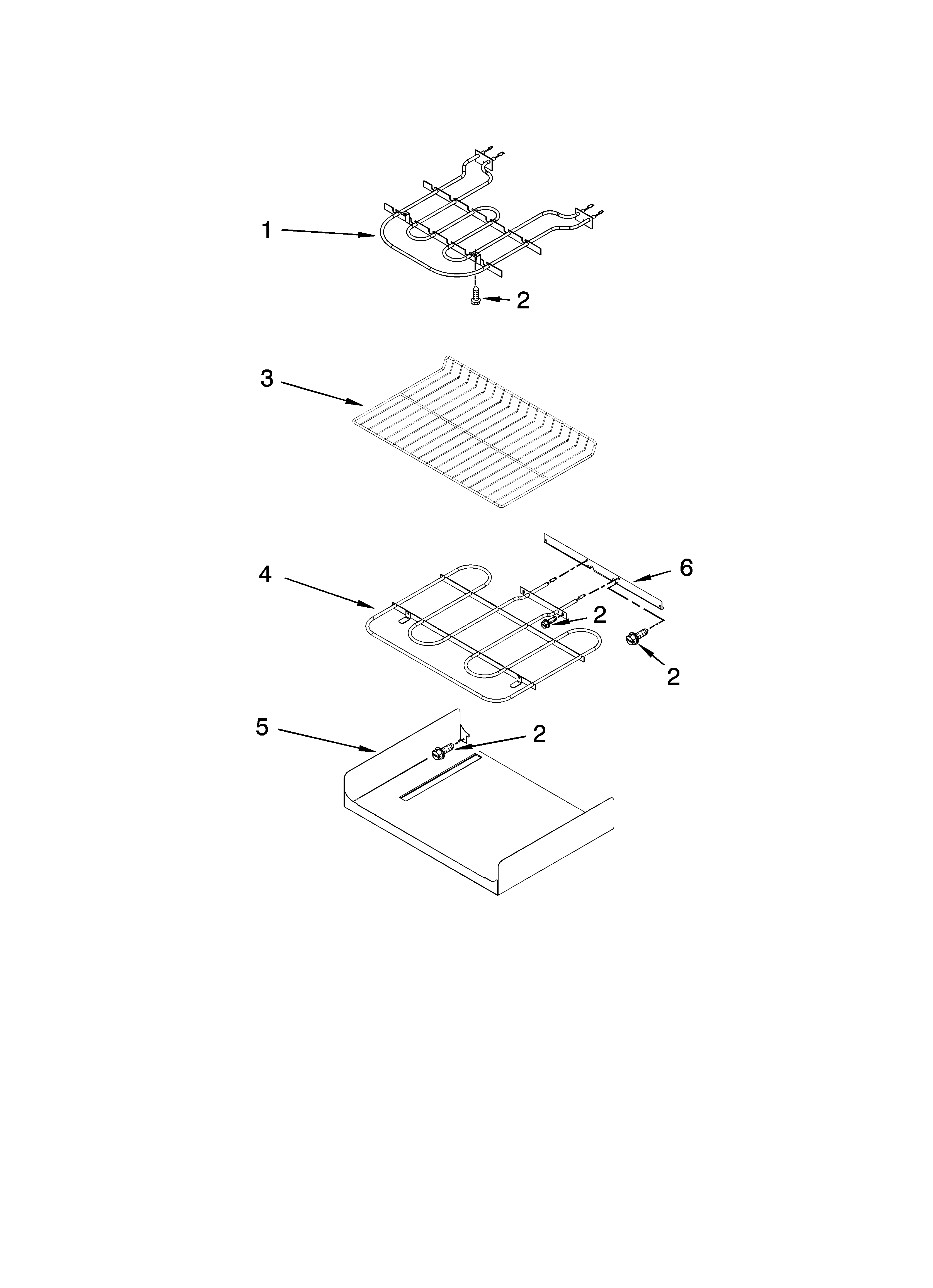 Internal oven parts