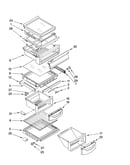 Refrigerator shelf parts
